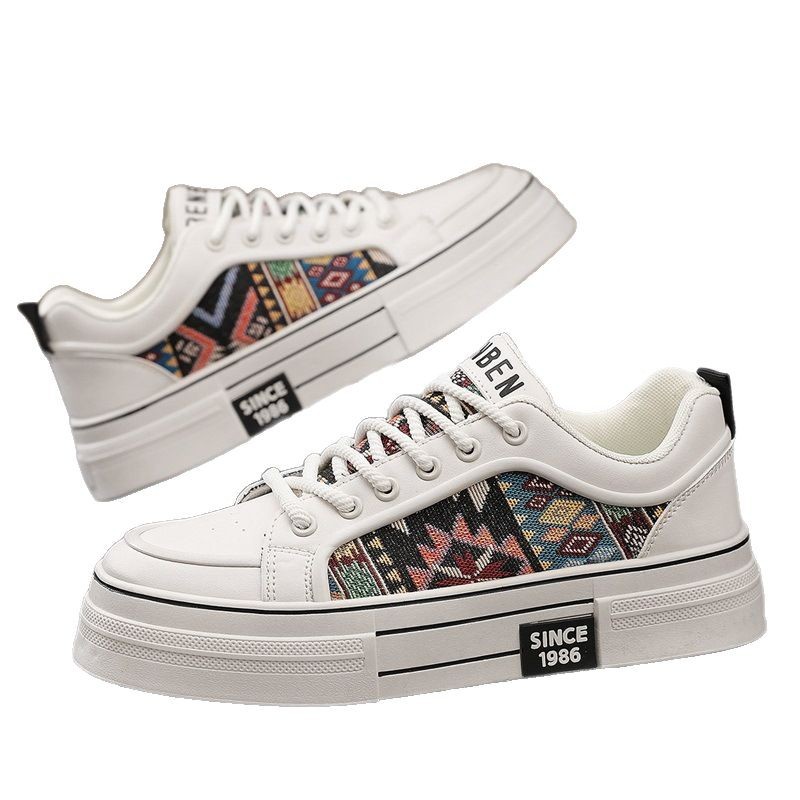 Zapatos de hombre de primavera y verano 25 nuevas tendencias simples y de moda, zapatillas de deporte casuales de todo fósforo de cuatro estaciones, zapatillas de deporte cómodas sin cordones