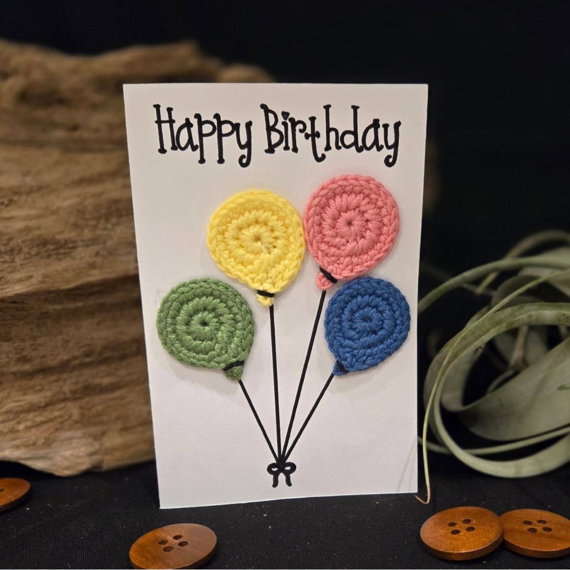 [소재 패키지] 컬러 풍선 생일 카드