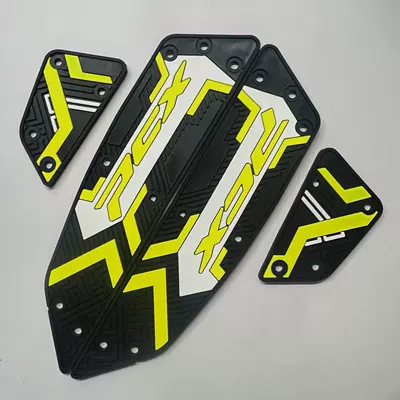 Electric vehicle foot mat New Foot Pad Rubber Modification - yellow