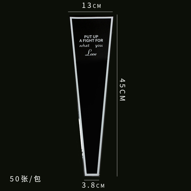 Bolsa de embalaje de una sola flor Rosa bolsa de conjunto múltiple material de embalaje floral de un solo ramo de celofán transparente