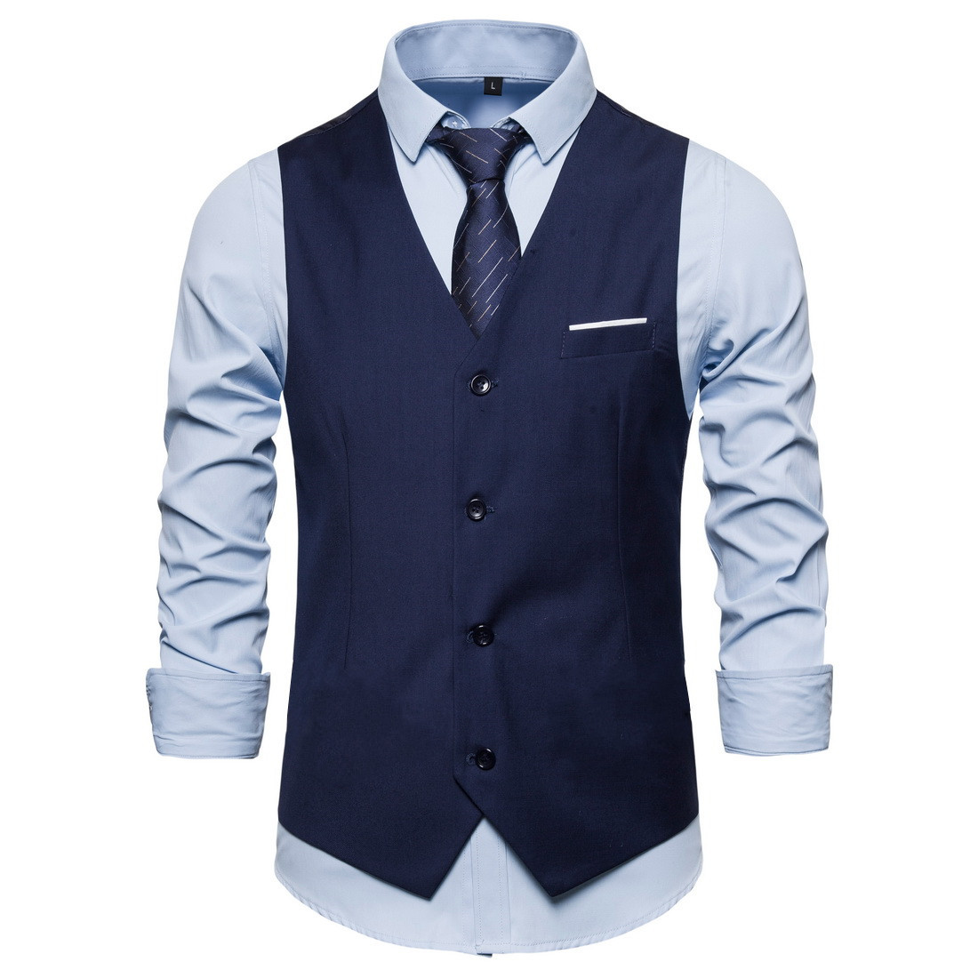 El comercio exterior de los hombres chaleco casual estilo coreano profesional mejor hombre vestido de negocios traje formal chaleco Chaleco de los hombres