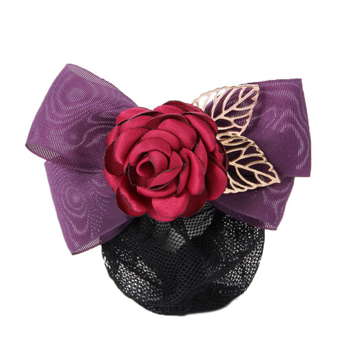  new head net celebrity decoration work flower head net pocket professional nurse fresh bun hair simple temperament invisible thick