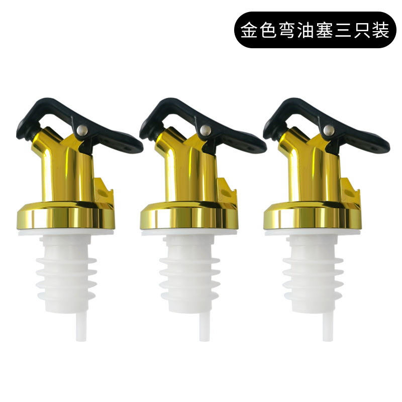 Botella de aceite de grado alimenticio boca de alta calidad tapón de sellado accesorios de tapa de olla de aceite doméstica a prueba de fugas no colgar tapón de botella de vino