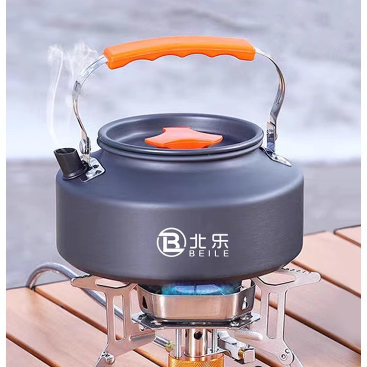 Outdoor Kettle Camping Portable Tea Brewing Water Kettle Cassette Stove Camping Picnic Equipment Complete Set