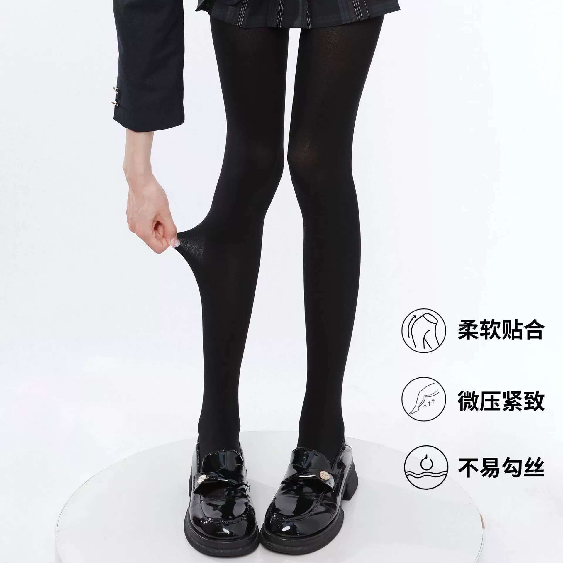  Velvet swan, demi-season tights, socks, leggings, Lolita style, increased thickness