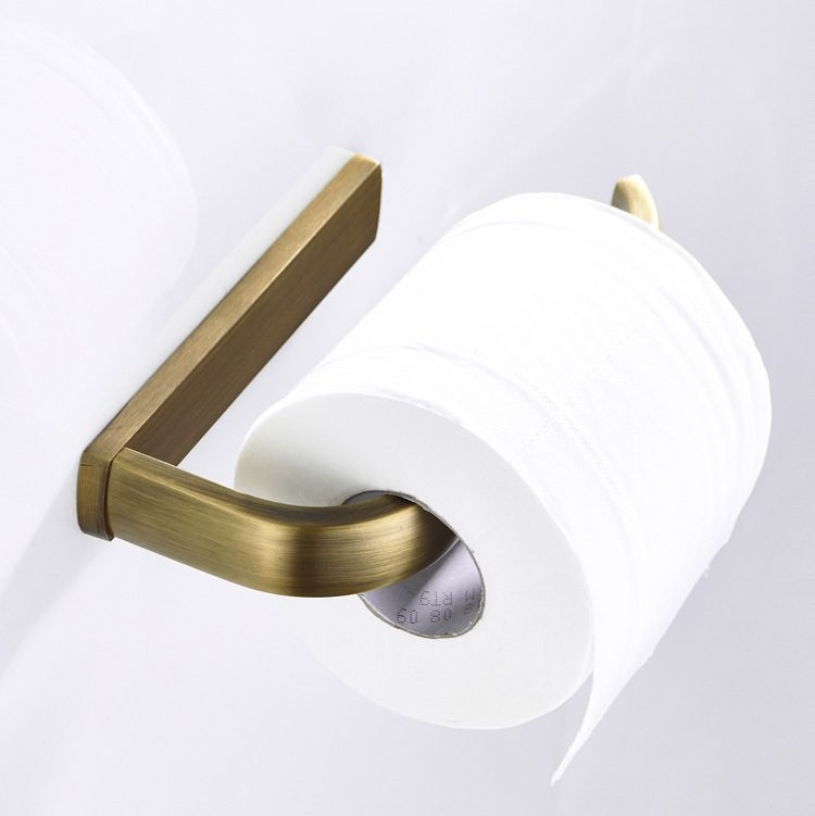Supply best selling bathroom antique color brass toilet paper holder paper towel toilet paper frame box roll paper box hot selling