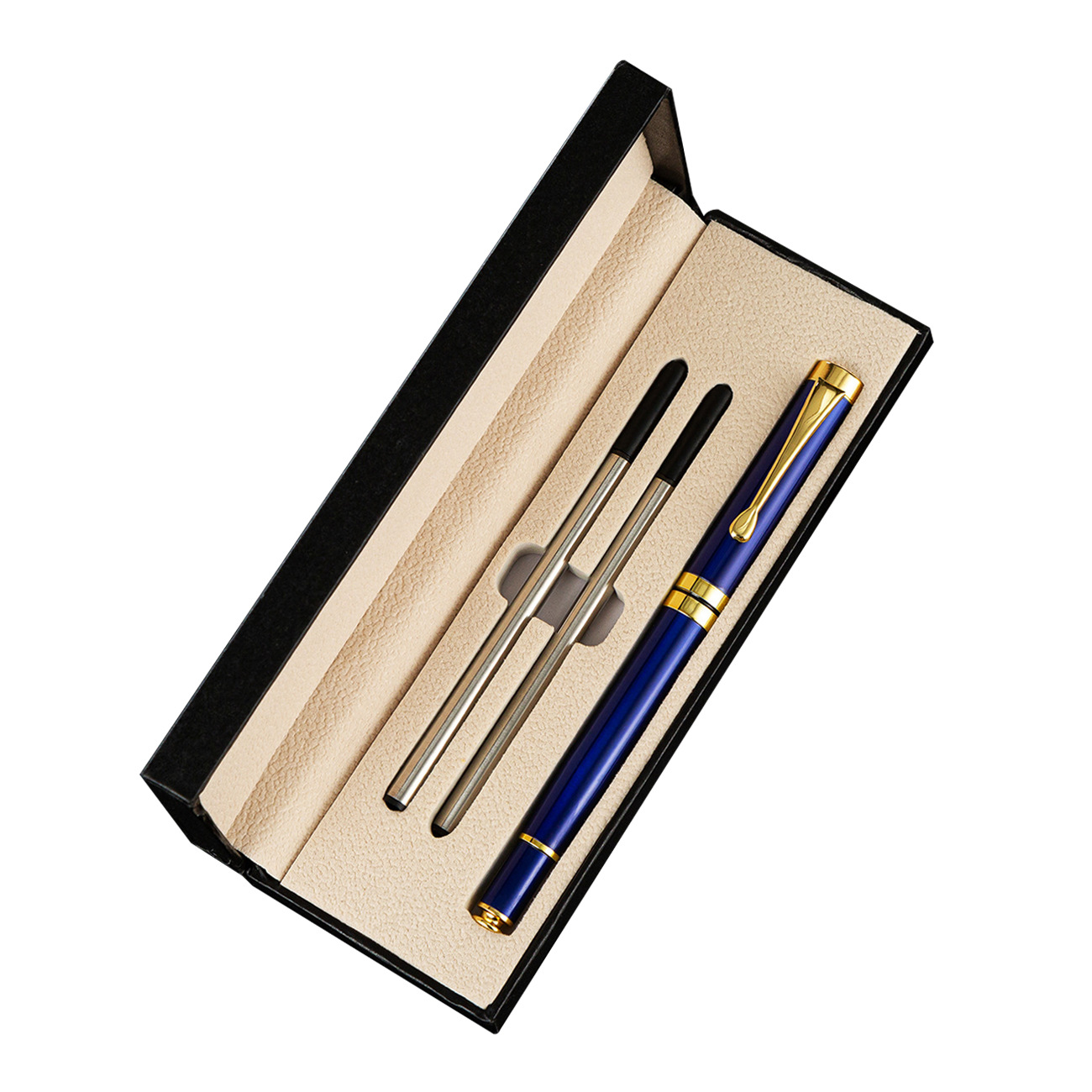 Bolígrafo de firma de metal rojo Guofeng caja de regalo de negocios conjunto de publicidad de alta calidad bolígrafo de impresión de logotipo bolígrafo neutro