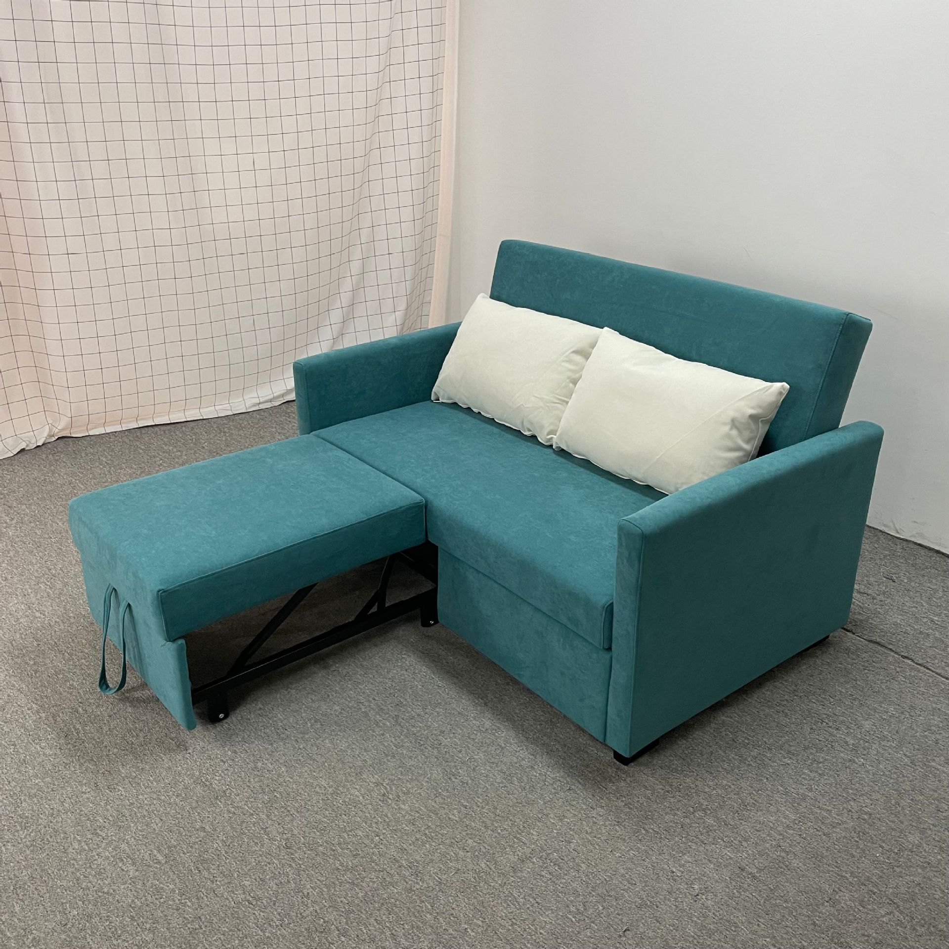 Sofá cama de seda multifuncional de tecnología de casa pequeña anti-gato agarración apartamento de sala de estar plegable peinado
