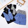 Fashionable children's summer set, sleeves, city style, with short sleeve