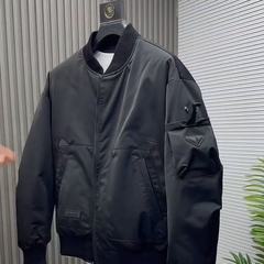 春秋日系复古工装棒球领外套美式飞行夹克百搭基础男士外套上衣潮