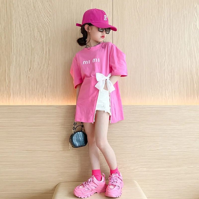 Cute Letter Solid Color Polyester T-shirts & Blouses display picture 2