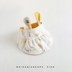 Baby Hat Spring and Summer Cute Super Cute Sun Protection Infant Boys and Girls One Year Sun Hat with Large Brim and Open Top