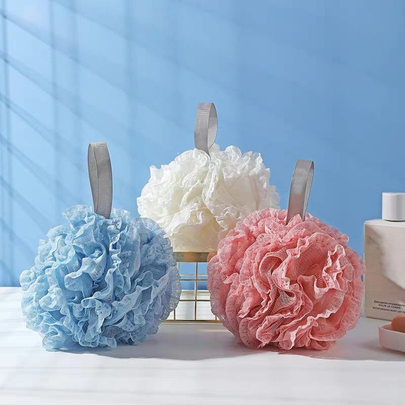 Lace bath ball Bath flower super soft not easy to loose cute bubble ball scrub bath bubble net a generation of hair