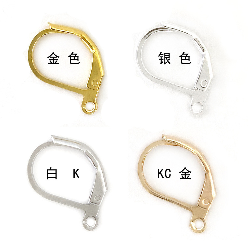 D-shaped ear hook French ear hook DIY handmade earrings French hook earrings buckle earrings accessories