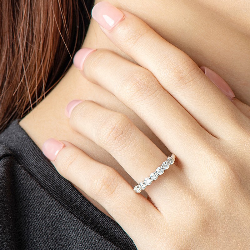 Cross-Border TK Live Hot-Selling Moissanite Fashion Light Luxury High-End Feel Foreign Trade Wholesale S925 Sterling_voghion.com