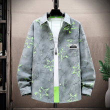 2025秋季纯棉加厚工艺面料长袖衬衫外套学生青少年男夹克初中0108