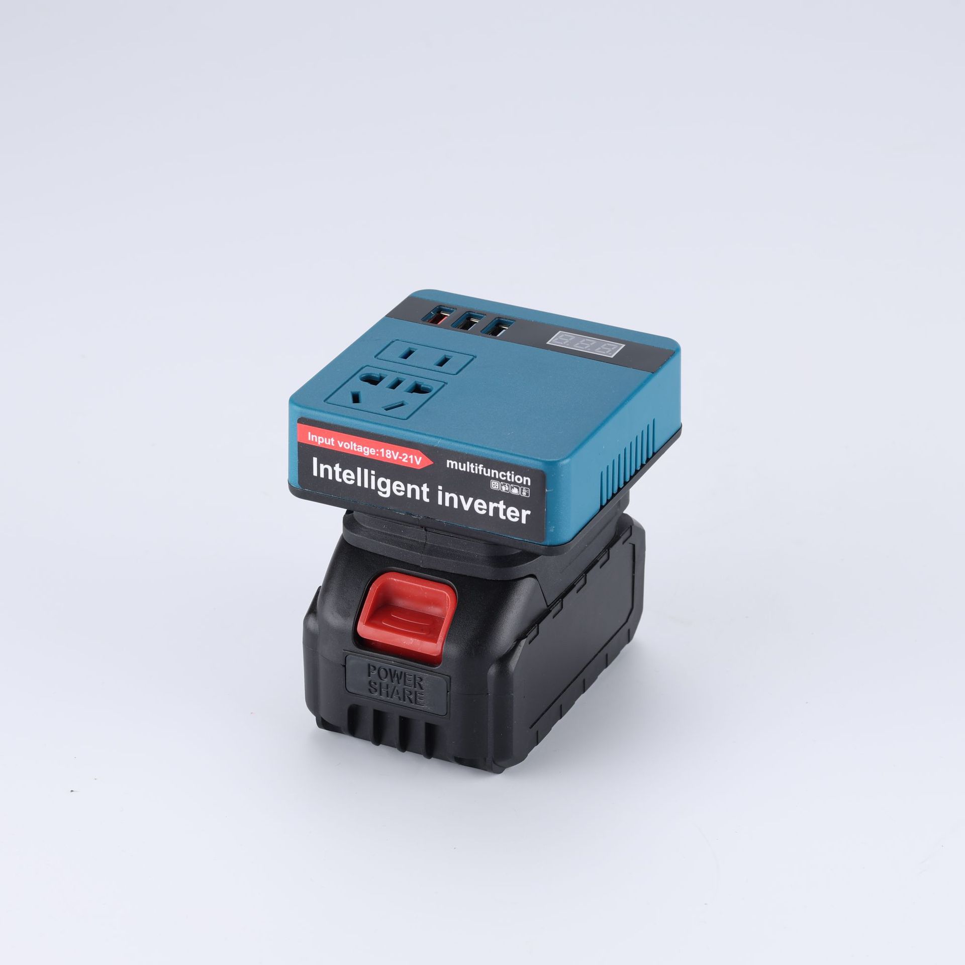 Transfronterizo inversor de litio carga宝 fuente de alimentación móvil al aire libre universal 21V a 220V convertidor inteligente