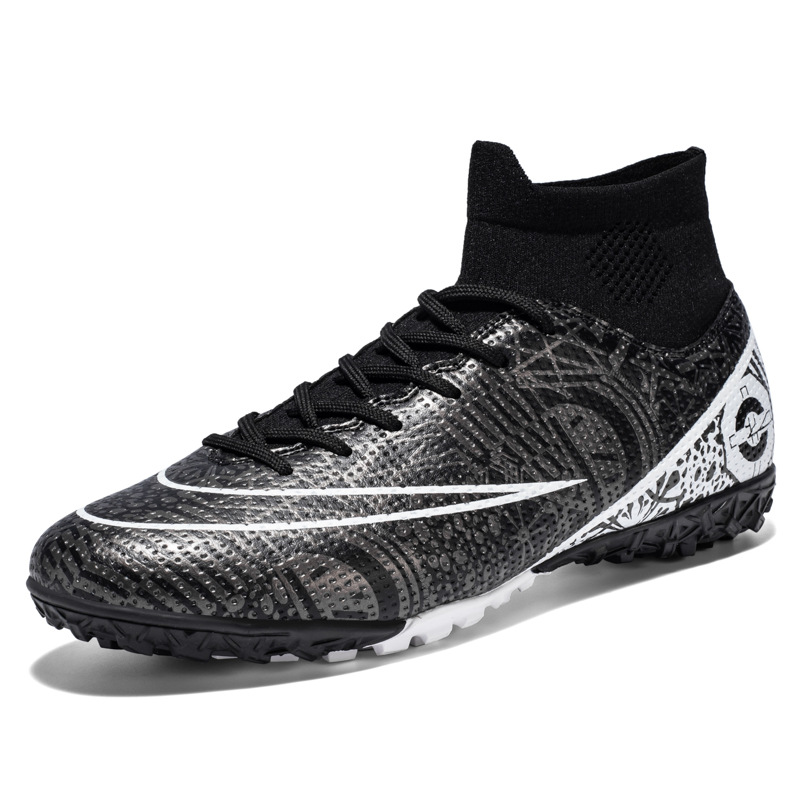 Binbinniao zapatos de fútbol de los hombres y las mujeres de alto-top largo y corto de uñas de competición zapatos de entrenamiento resistente al desgaste antideslizante zapatos de fútbol