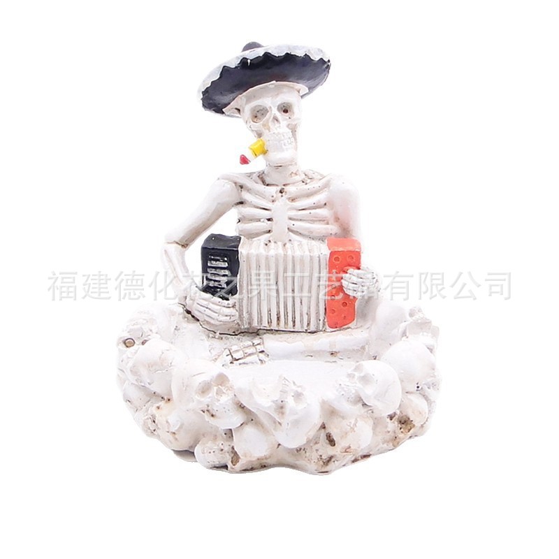 Cenicero de calavera de resina transfronteriza, regalo de cráneo personalizado, regalo de novio del día del padre, accesorios de Halloween