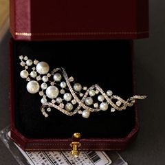 珍珠胸針女氣質百搭個性小眾設計感胸花防走光扣ins潮網紅