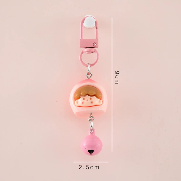 Fruit Azhuo Girl Keychain/Bell Style [Peach]