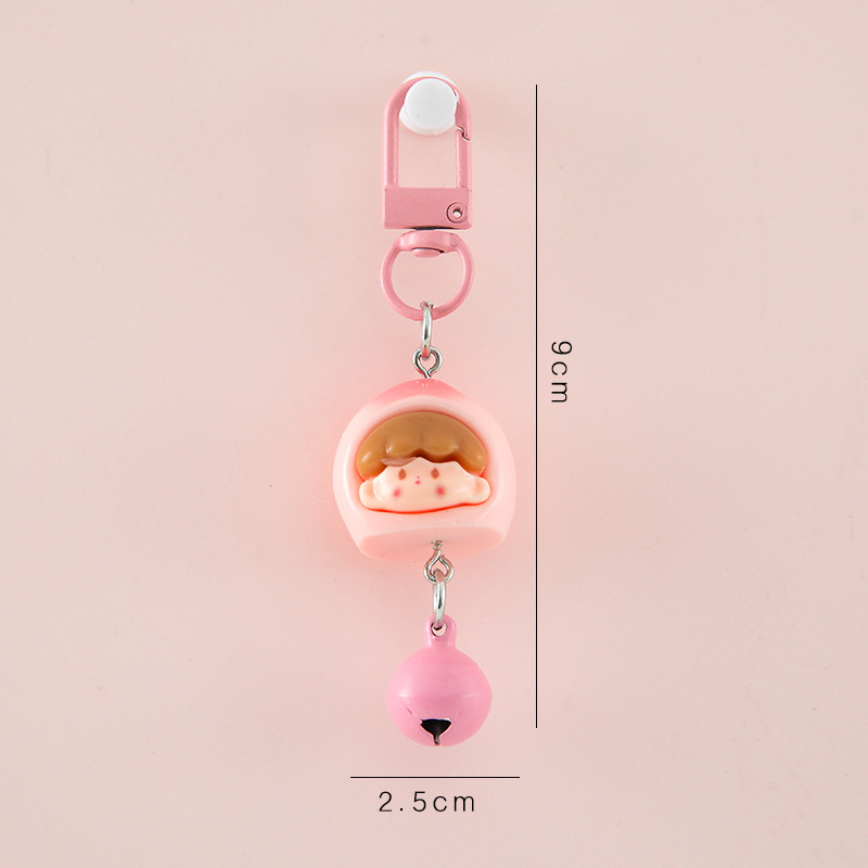 과일 아조 걸 키링/딸랑이 [복숭아]