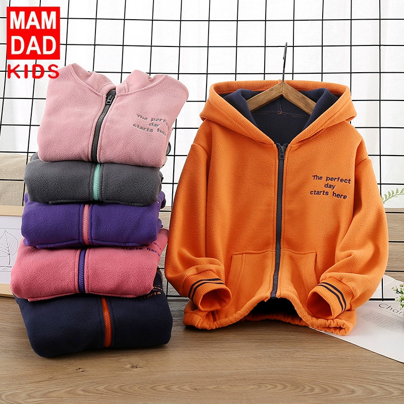 Теплая летняя одежда, бархатная куртка с капюшоном, термальная underwear для сохранения тепла для подростков