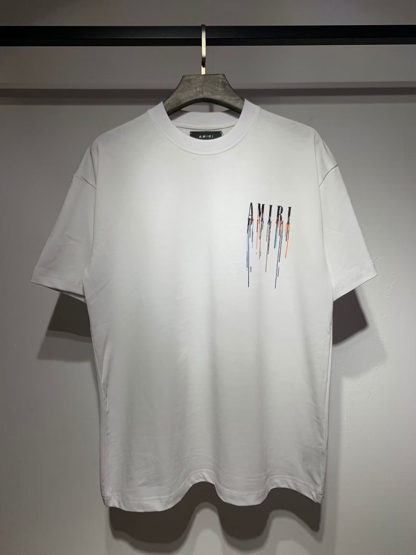 Verano nueva camiseta de manga corta impresa de letras suelta marca de moda hombre camiseta casual de media manga mujer
