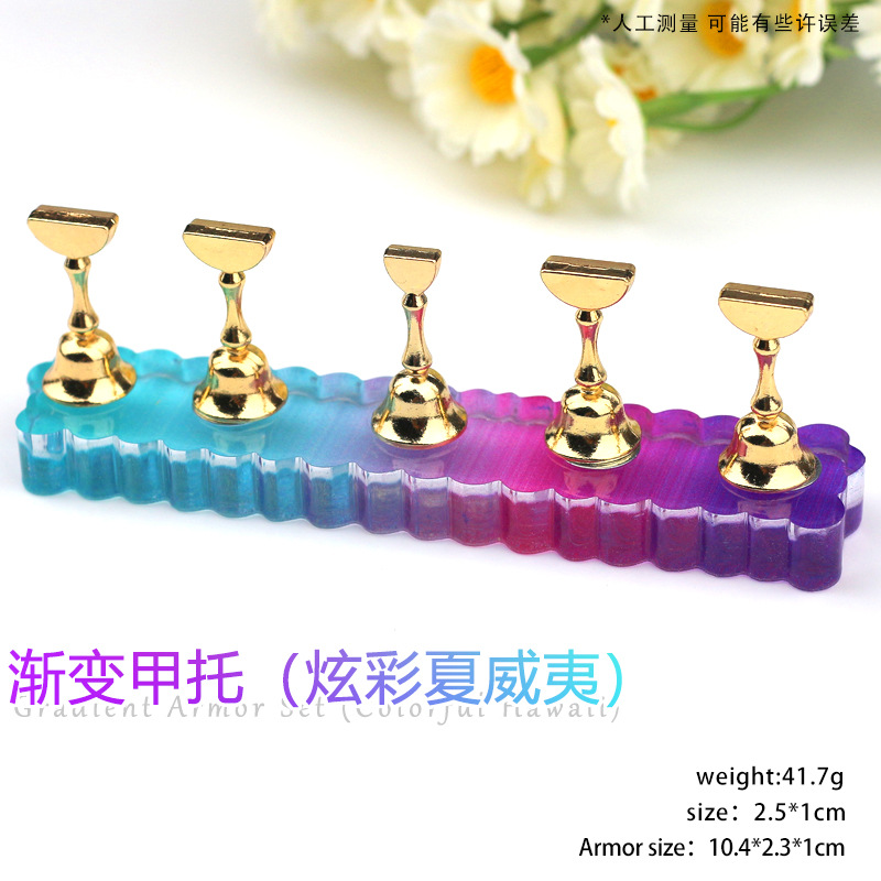 Práctica de uñas japonesa, soporte para uñas, soporte para uñas, base de diamante, piezas de uñas de arcilla, soporte para ejercicios de exhibición de trabajos de uñas de barro