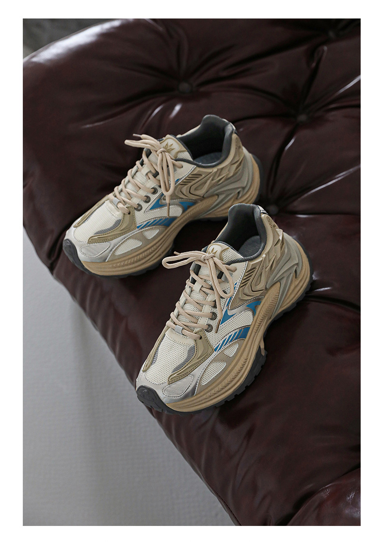 Men's Thick-soled Height-increasing Mesh Running Sneakers_voghion.com