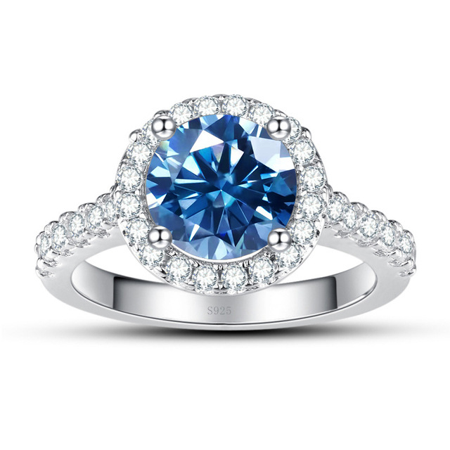 1 quilates 2 quilates anillo de piedra de mosaico envolvente colorido joyas de piedra de mosaico azul verde joyas rosa