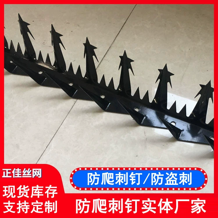 Тюремная стена из нержавеющей стали, анти-лазанье, Шипованный гвоздь, изоляционный забор для общественной школы, гвоздь с шипом, балкон, Противоугонный оцинкованный шип