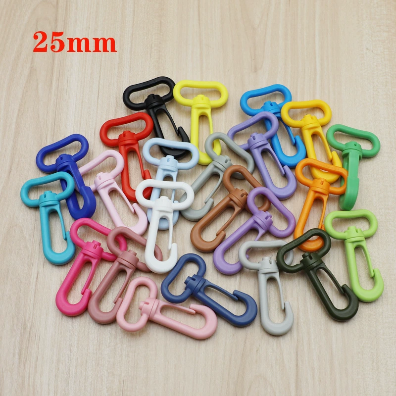 M095-25 пластиковая пряжка для крючка багажная Пряжка вращающаяся на 360 градусов Пряжка для крючка Пряжка для собаки Пряжка для крючка для омара аксессуары 25 мм