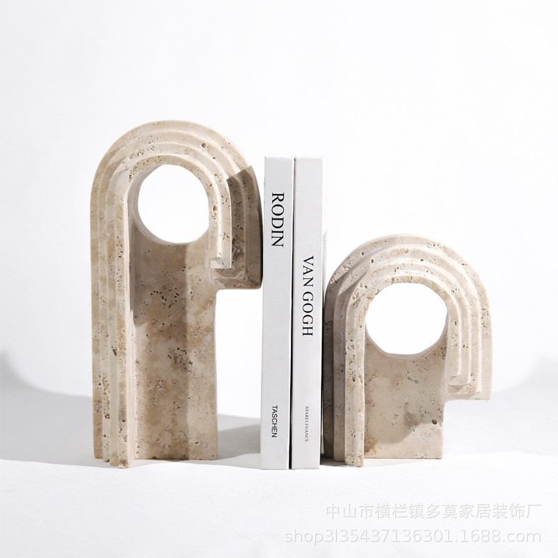 Geométrica piedra de cueva natural adornos de mármol de viento silencioso decoración del hogar modelo de arte de decoración de escritorio de decoración suave