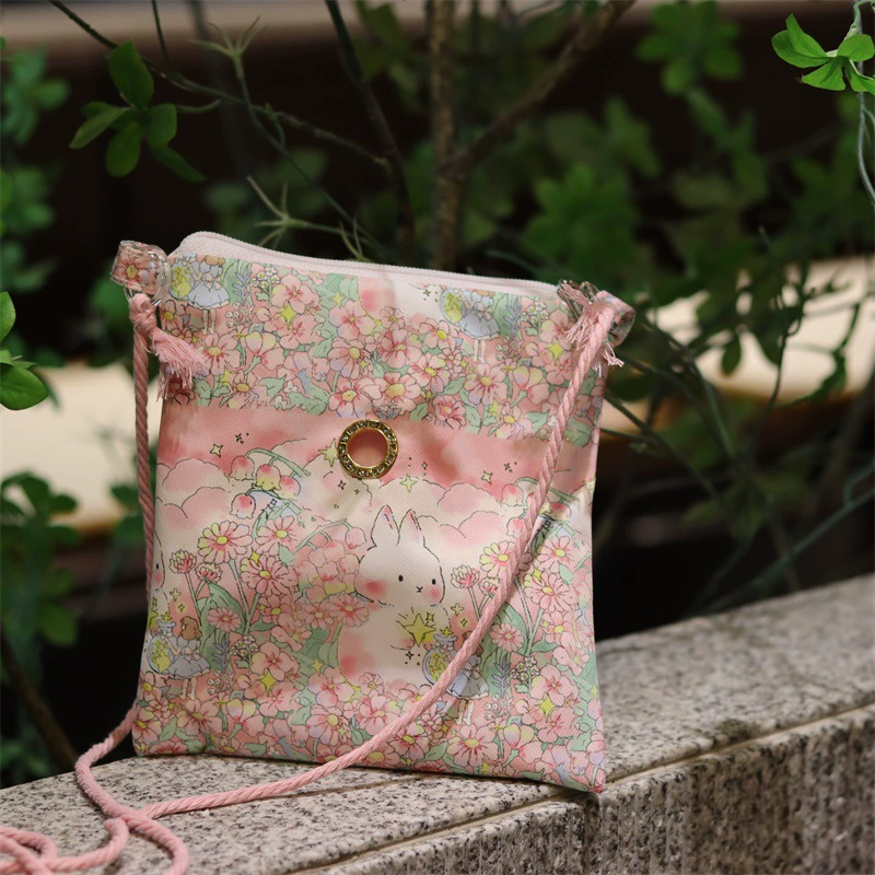 Sugar glider square bag going out bag crossbody bag hamster peony budgerigar bird outing bag