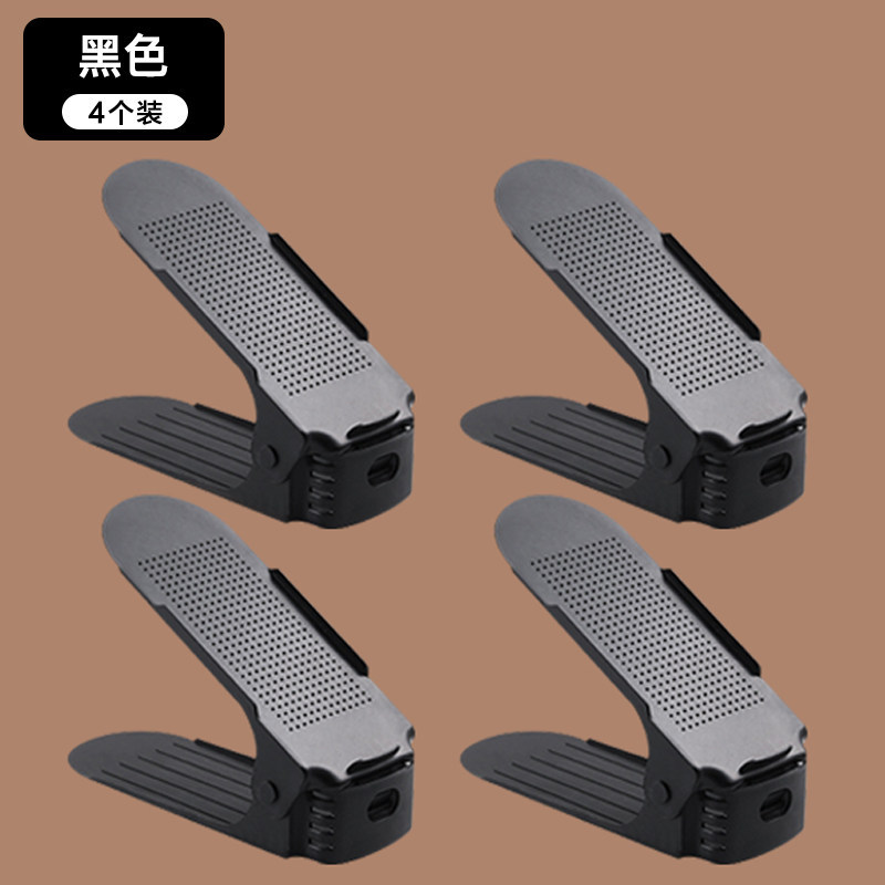 Estante de almacenamiento ajustable de zapatos soporte de zapatos de doble capa dormitorio armario de zapatos acabado estratificado estante de almacenamiento de zapatillas artefacto mágico