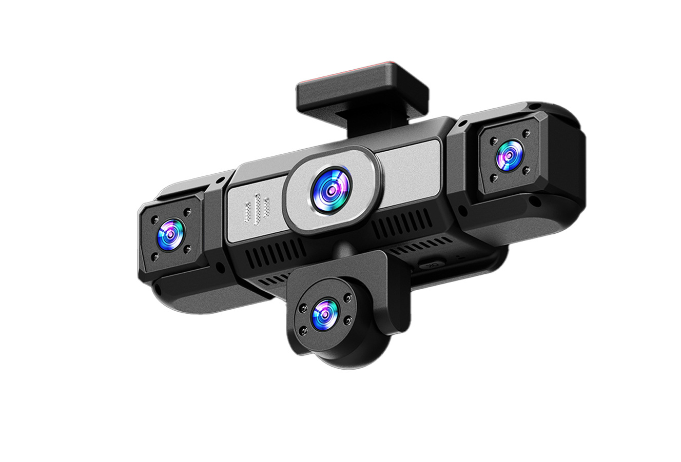 W19-5 lens dash cam, 3.16-inch 1080P HD night vision, five-channel recording, factory-installed camera, 360-degree panoramic view