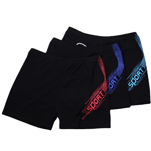 Men's boxer swimming trunks men's three-point sports tight fashion swimming trunks equipment men's swimsuit printed swimming trunks