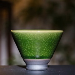 建陽建杯三合堂氷裂緑翡翠原鉱主杯帝王緑茶具公道杯蓋碗束口杯