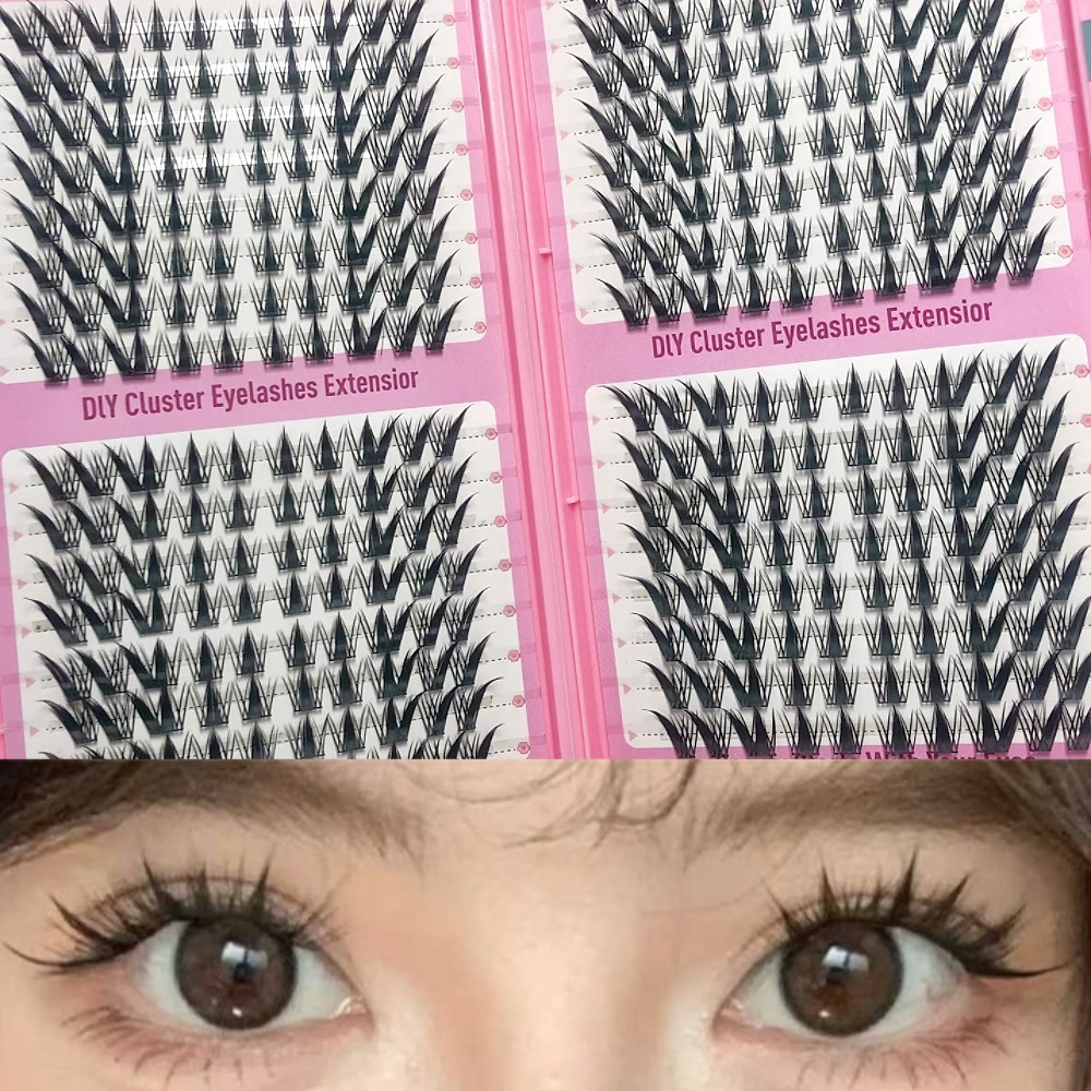 Transfronterizas pestañas falsas 30 - 100D comercio exterior caja de pestañas gruesas con pinzas de pegamento conjunto de pestañas falsas