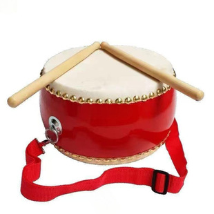 Small Drum Inch Cowhide Drum into Drum Kindergarten Children's Drum Year Old Small Drum Gong Drum Percussion Hand Drum Fun Play