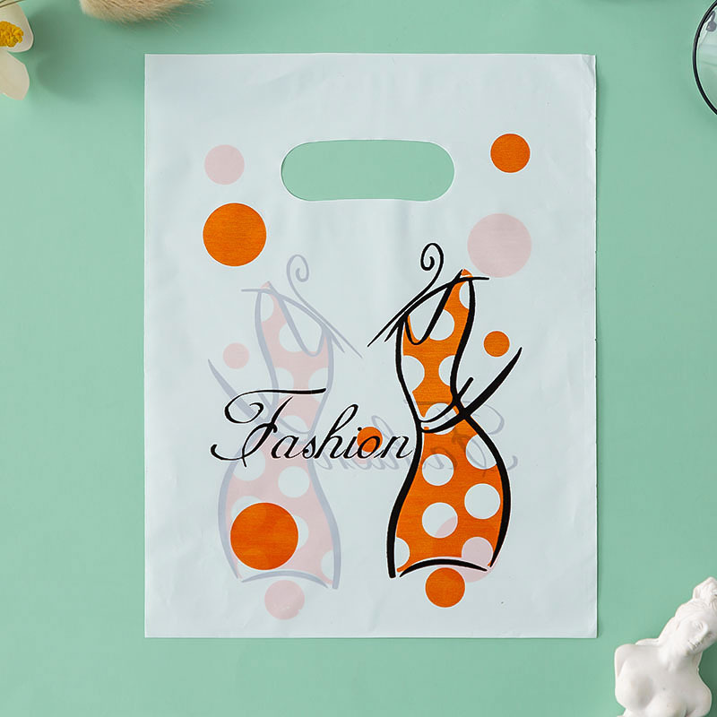 Bolsas pequeñas, bolsas de compras para joyería, bolsas de plástico tipo boutique de mano, bolsas de ropa de mano, bolsas de regalo al por mayor