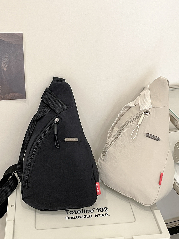 Korean version cross-border men's chest bag, women's single-shoulder crossbody bag, foldable casual sports outdoor single-shoulder bag, crossbody small bag undefined