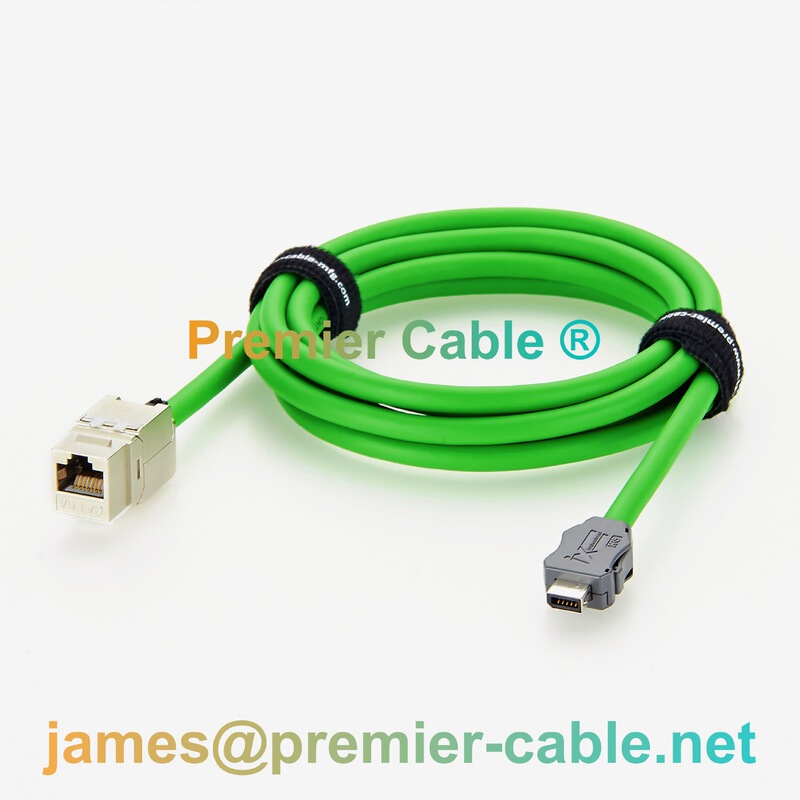 Ix Industrial Grade Cat6A Gigabit Ethernet Cable A-Key to Rj45 Female Sftp Shielded High Flexibility Ix Industrial Grade Cat6A Gigabit Ethernet Cable A-Key to Rj45 Female Sftp Shielded High Flexibility