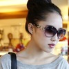Sunglasses, capacious trend glasses solar-powered, European style, wholesale
