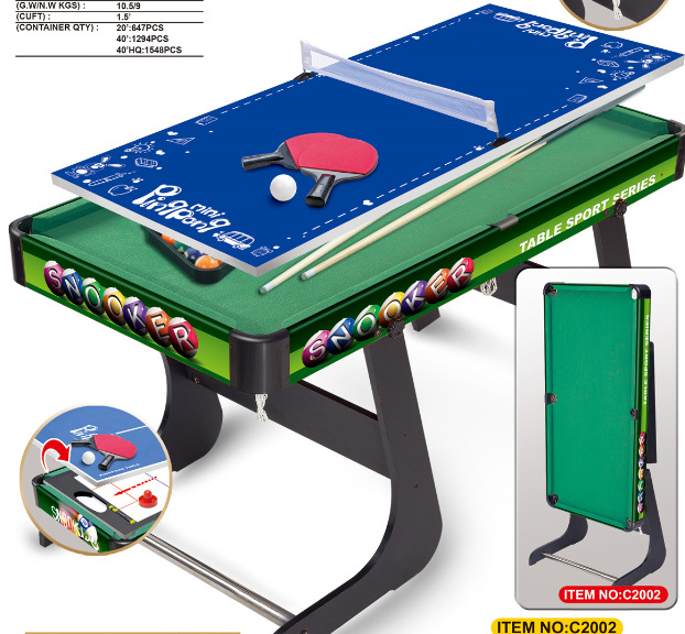 Mesa de billar multifuncional 3 - en - 1 4 - en - 1 fútbol hockey sobre hielo mesa de tenis de mesa juguetes para niños