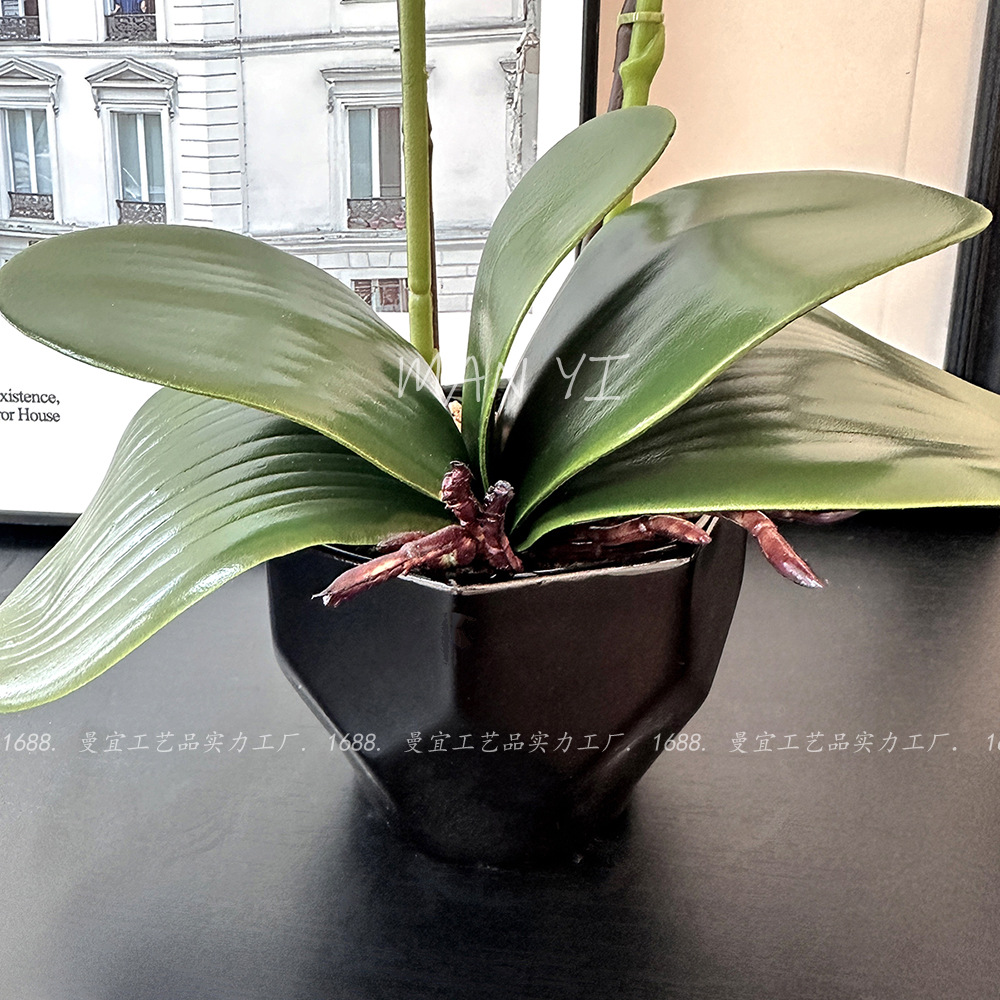 Fake flower 3D printing film feel Phalaenopsis bonsai artificial flower artificial plant simulation potted flower bionic 4