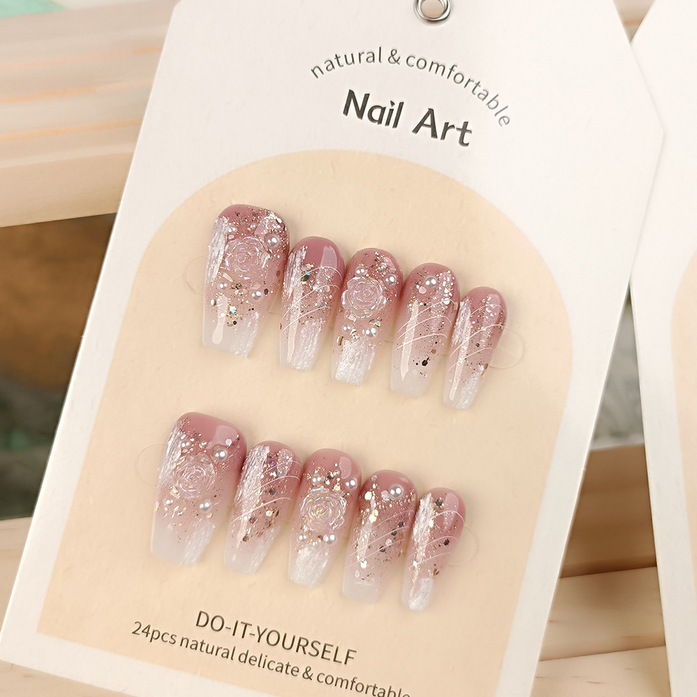 Xiaohongshu Douyin parche de arte de uñas caliente fototerapia para usar uñas de diez piezas