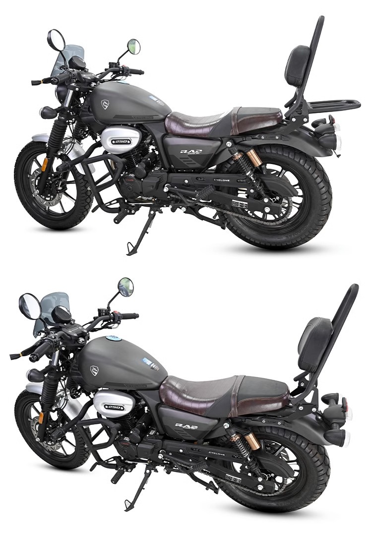 Muscle car Wolf suitable for saikelon RA2 backrest modified tail shelf tail rear tail frame curved bow backrest comfortable backrest