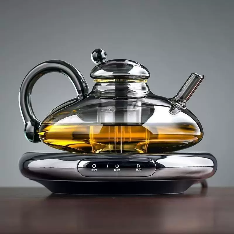 1300瓦小坐电陶炉超薄炉小型煮茶炉家用智能保温泡茶套装鼠尾壶